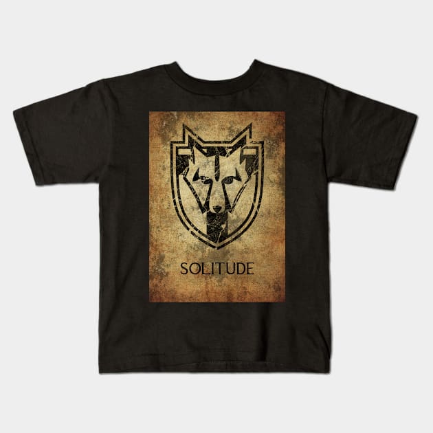 Skyrim: Solitude Kids T-Shirt by boothilldesigns